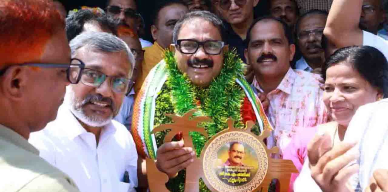 മന്ത്രി കെ.എം.ഷാജിക്ക് ഉജ്ജ്വല സ്വീകരണവുമായി ജന്മനാട്