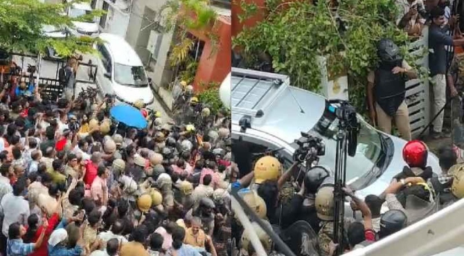 പിണറായി വിജയന്റെ വീട്ടിലെ റെയ്ഡ്; ഇ ഡി സംഘം സഞ്ചരിച്ച വാഹനം തകർത്തതിൽ ഖേദം പ്രകടിപ്പിച്ച് സിപിഐഎം