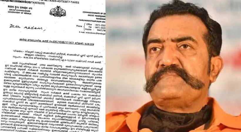 ‘വീര്യം കുറഞ്ഞ മദ്യം അപകടം’: ഋഷിരാജ് സിംഗ് അന്നേ പറഞ്ഞു, 2018ൽ നികുതി സെക്രട്ടക്ക് അയച്ച കത്ത് പുറത്ത്