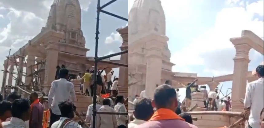 ഹനുമാൻ ക്ഷേത്രത്തിൻ്റെ മേൽകൂര തകർന്ന് വീണു; മുപ്പതിലധികം ആളുകൾ അവശിഷ്ടങ്ങൾക്കിടയിൽ, മഹാരാഷ്ട്രയിൽ 4 മരണം