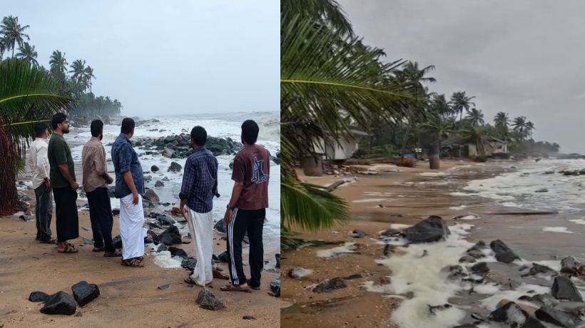 പൊന്നാനിയിൽ കടലാക്രമണം രൂക്ഷം; 5 വീടുകൾ കടലെടുത്തു