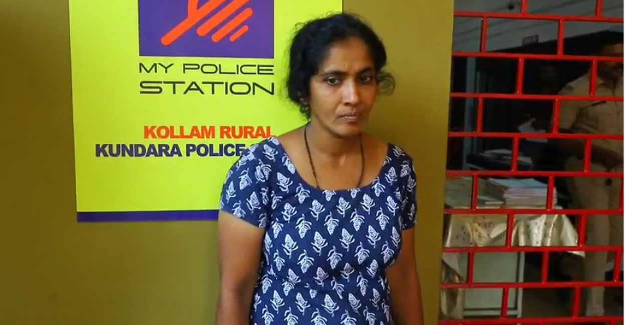 രാജു കൊലക്കേസ്: പ്രതിയായ ഭാര്യ ലേഖ മേരിയെ ചീമുട്ടയെറിഞ്ഞ് നാട്ടുകാർ
